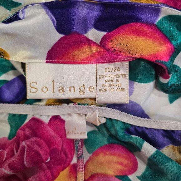 Two-Piece Solange Womens Floral Print Sleepwear Set With Shorts & Cami Top sz 22 - Picture 5 of 6